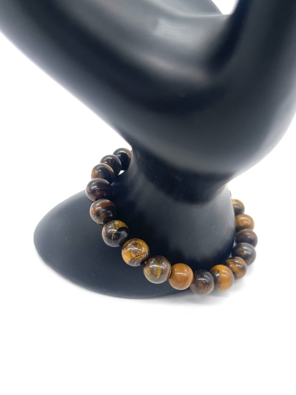 Tiger Eye Beaded Stretch Bracelet - Brown
